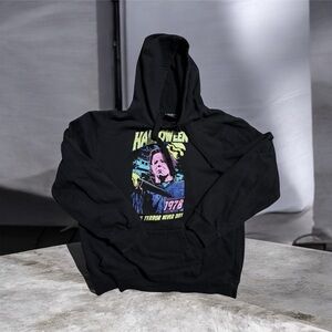Black Halloween Graphic Hoodie
